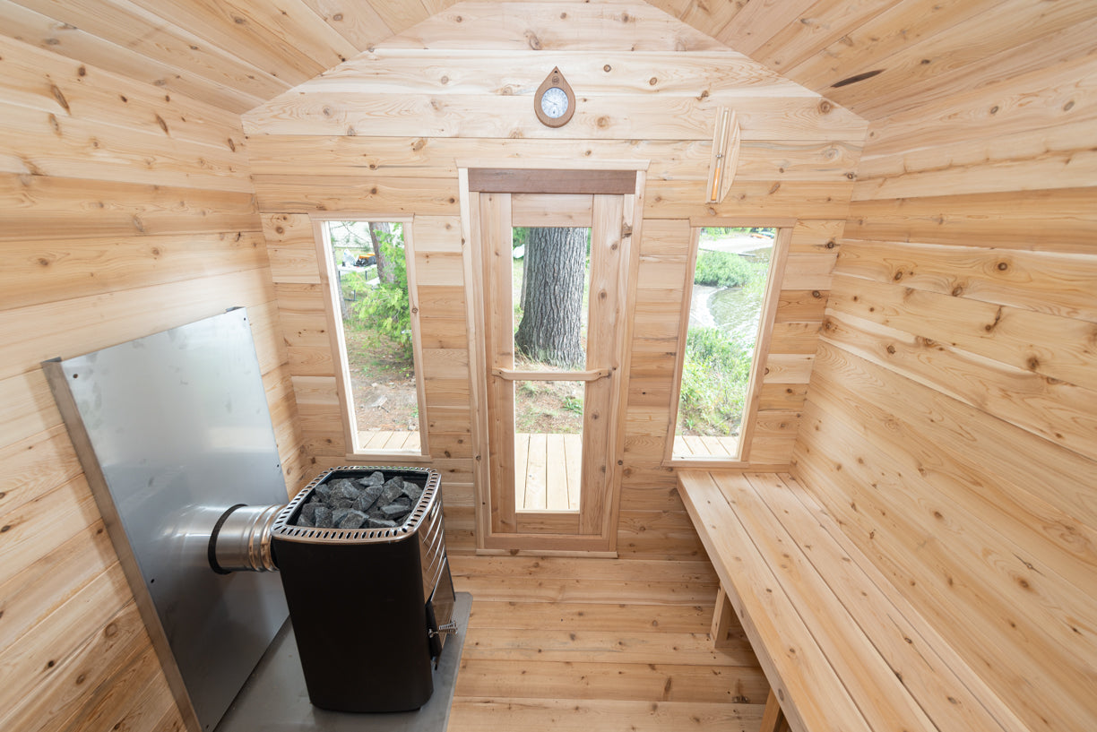 Leisurecraft Georgian Cabin Sauna Wood Burning
