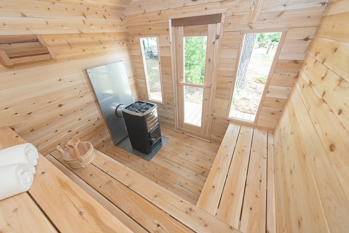 Leisurecraft Georgian Cabin Sauna Wood Burning