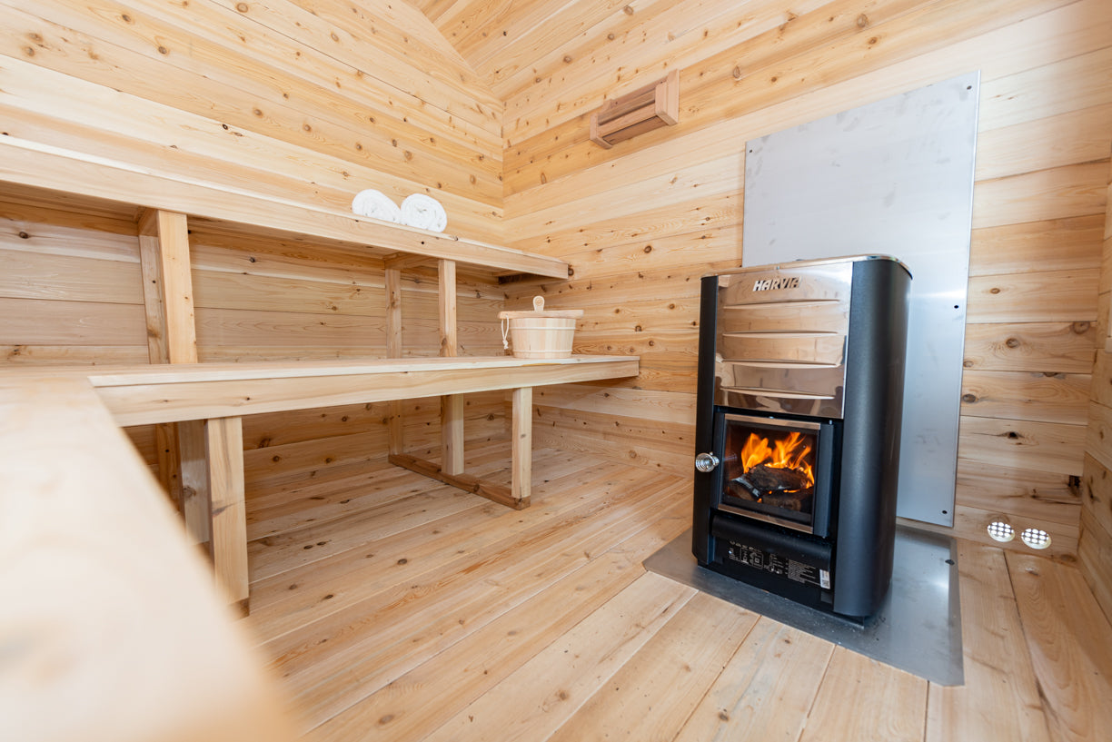 Leisurecraft Georgian Cabin Sauna Wood Burning