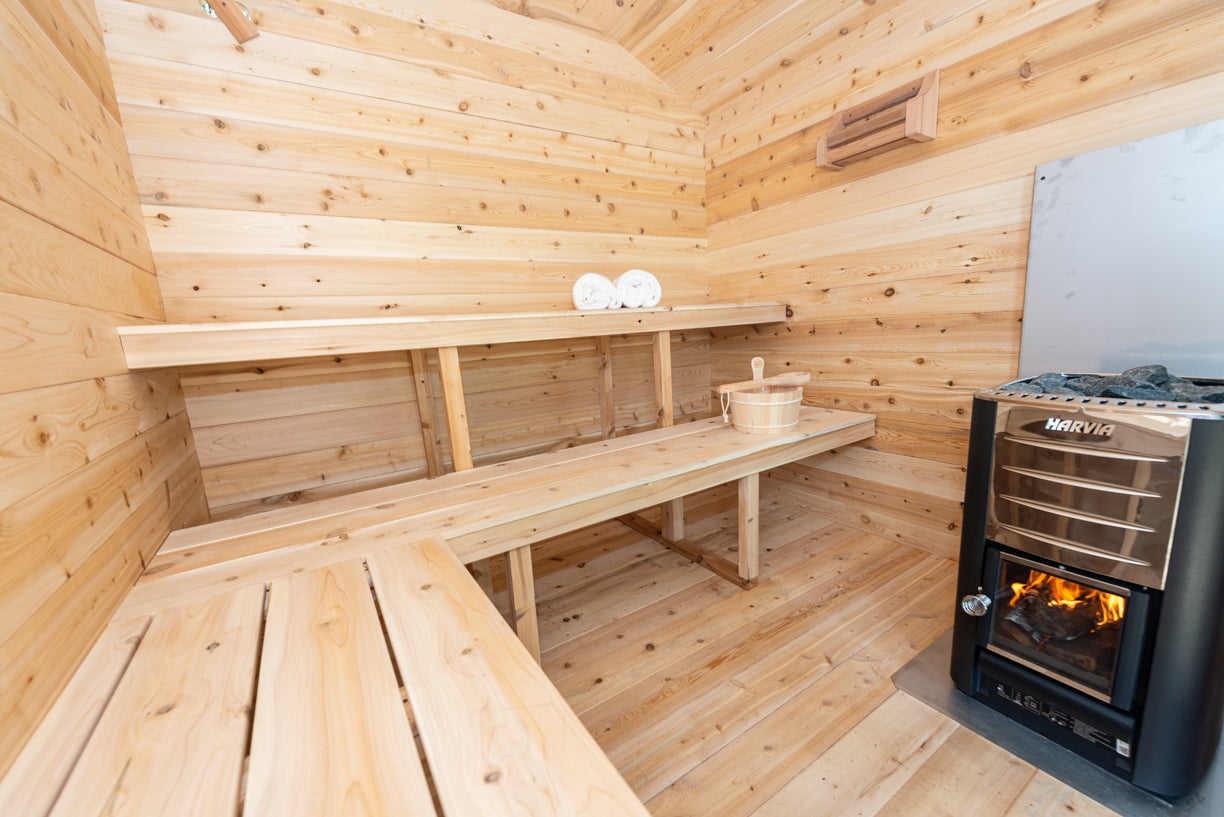 Leisurecraft Georgian Cabin Sauna Wood Burning