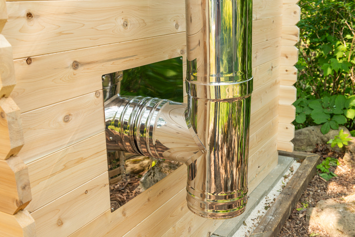 Leisurecraft Georgian Cabin Sauna with Changeroom Wood Burning