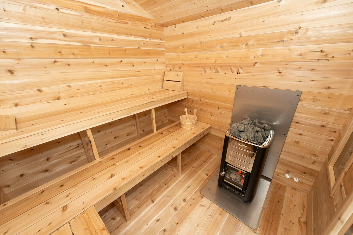 Leisurecraft Georgian Cabin Sauna with Changeroom Wood Burning