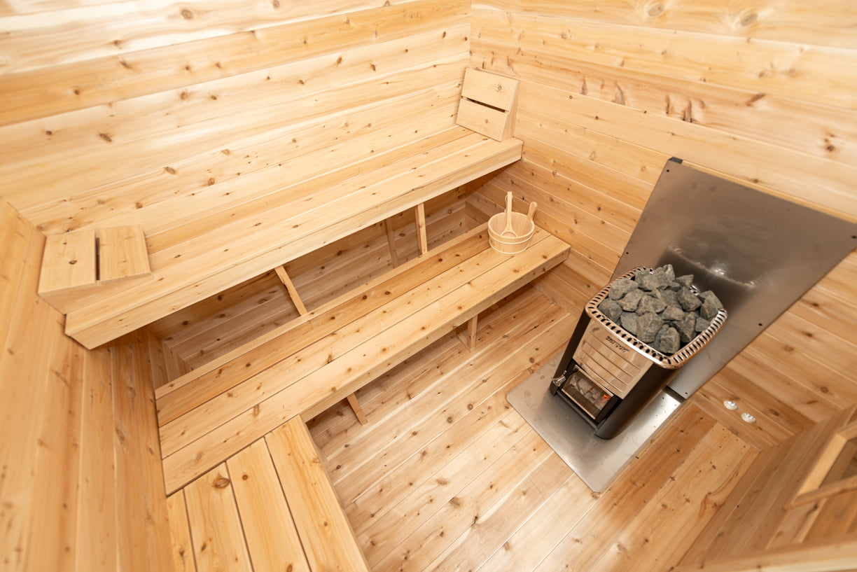 Leisurecraft Georgian Cabin Sauna with Changeroom Wood Burning