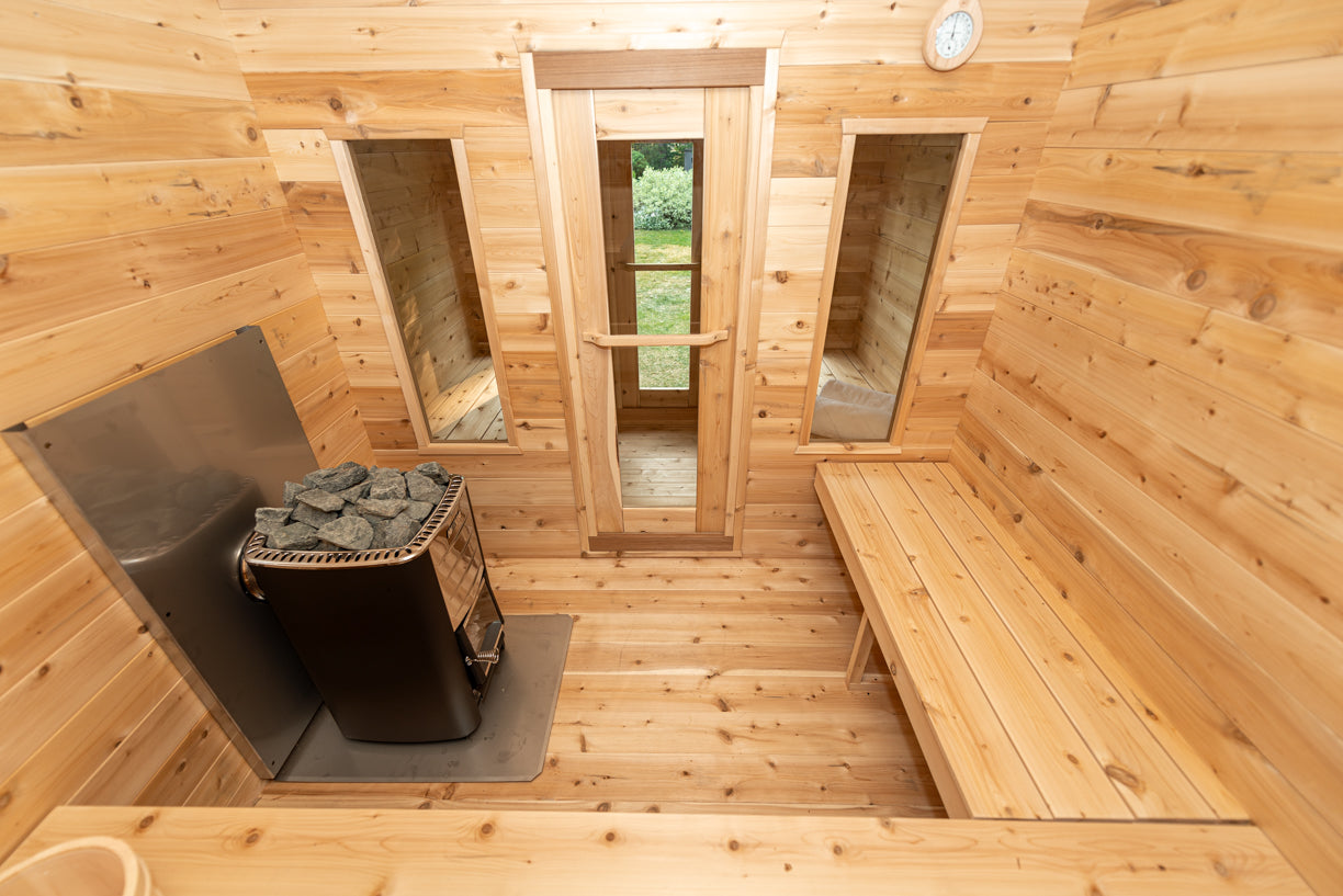 Leisurecraft Georgian Cabin Sauna with Changeroom Wood Burning