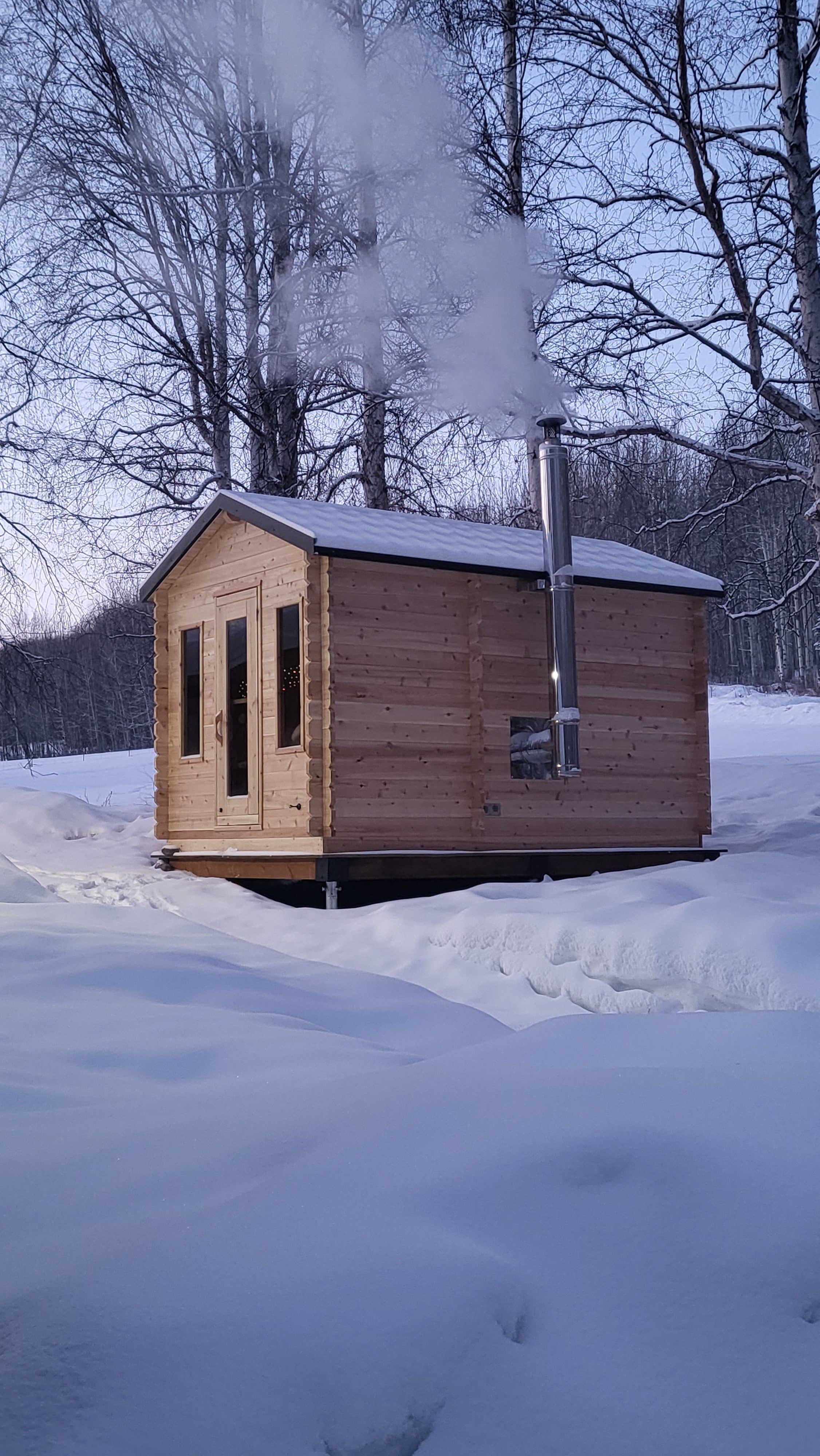Leisurecraft Georgian Cabin Sauna with Changeroom Wood Burning