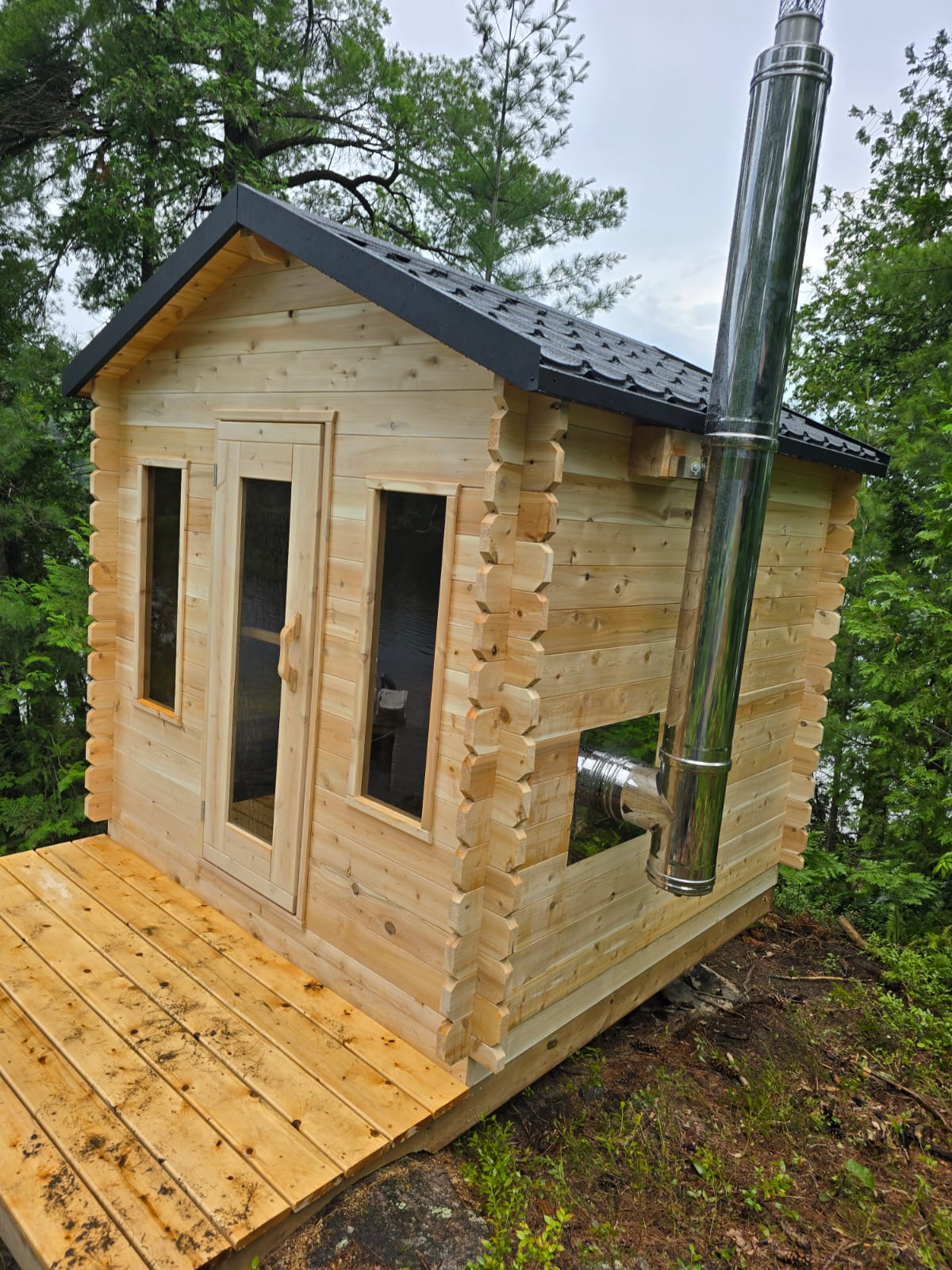 Leisurecraft Georgian Cabin Sauna Wood Burning