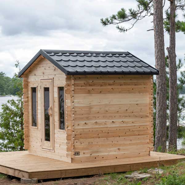 Leisurecraft Georgian Cabin Sauna Electric