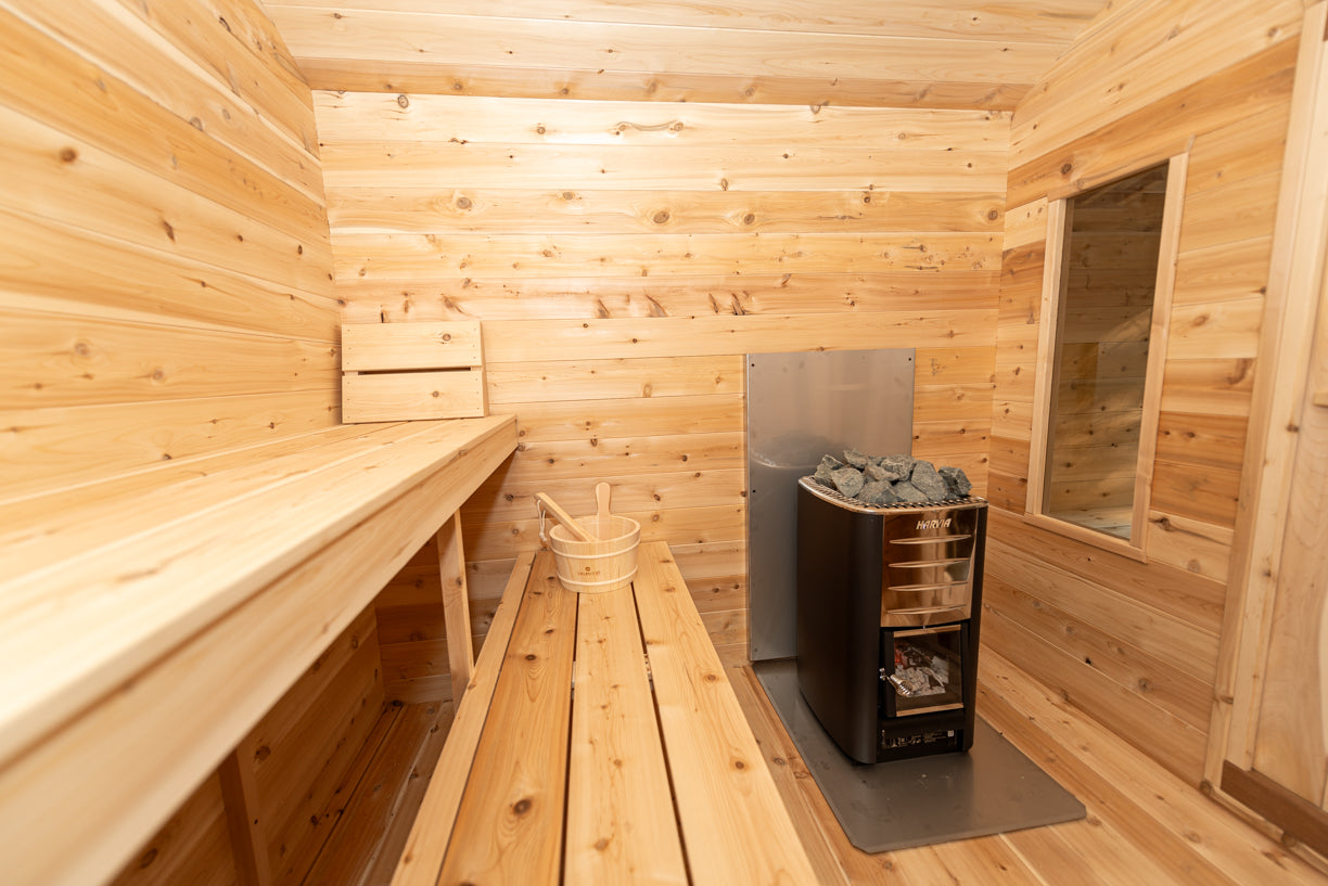 Leisurecraft Georgian Cabin Sauna with Changeroom Wood Burning