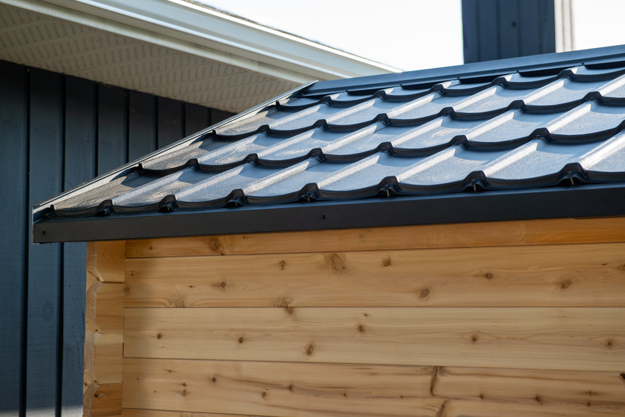 Leisurecraft Georgian Cabin Sauna with Porch Wood Burning