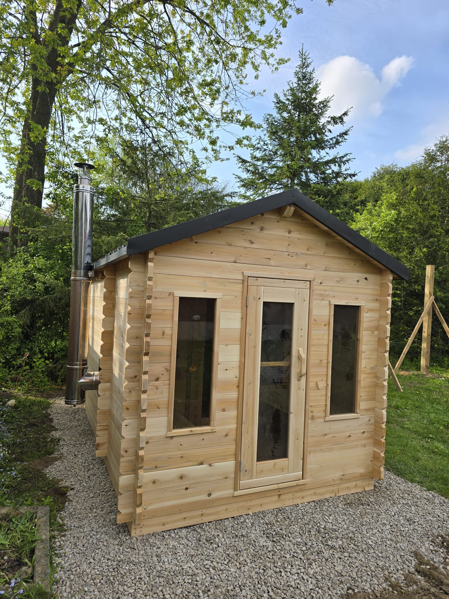 Leisurecraft Georgian Cabin Sauna with Changeroom Wood Burning