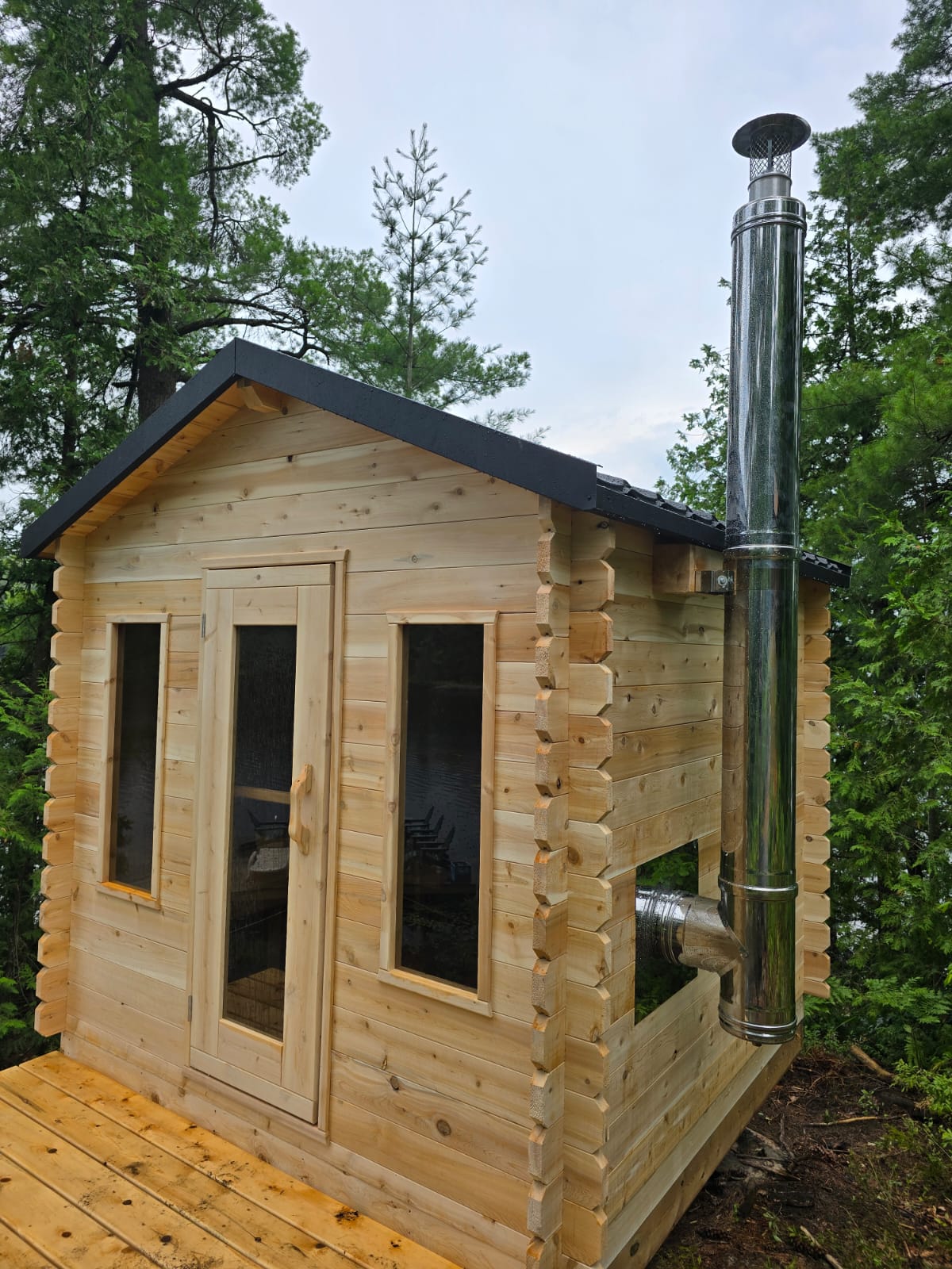 Leisurecraft Georgian Cabin Sauna Wood Burning