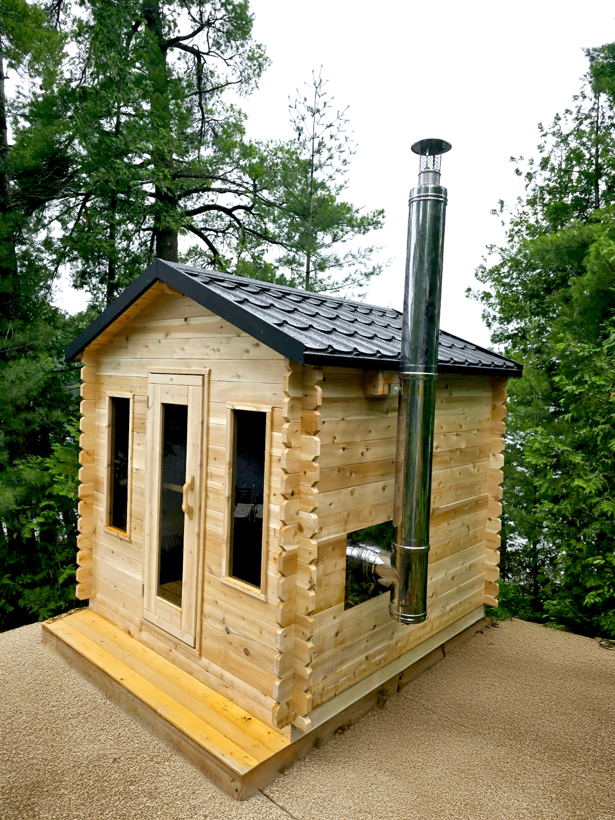 Leisurecraft Georgian Cabin Sauna Wood Burning