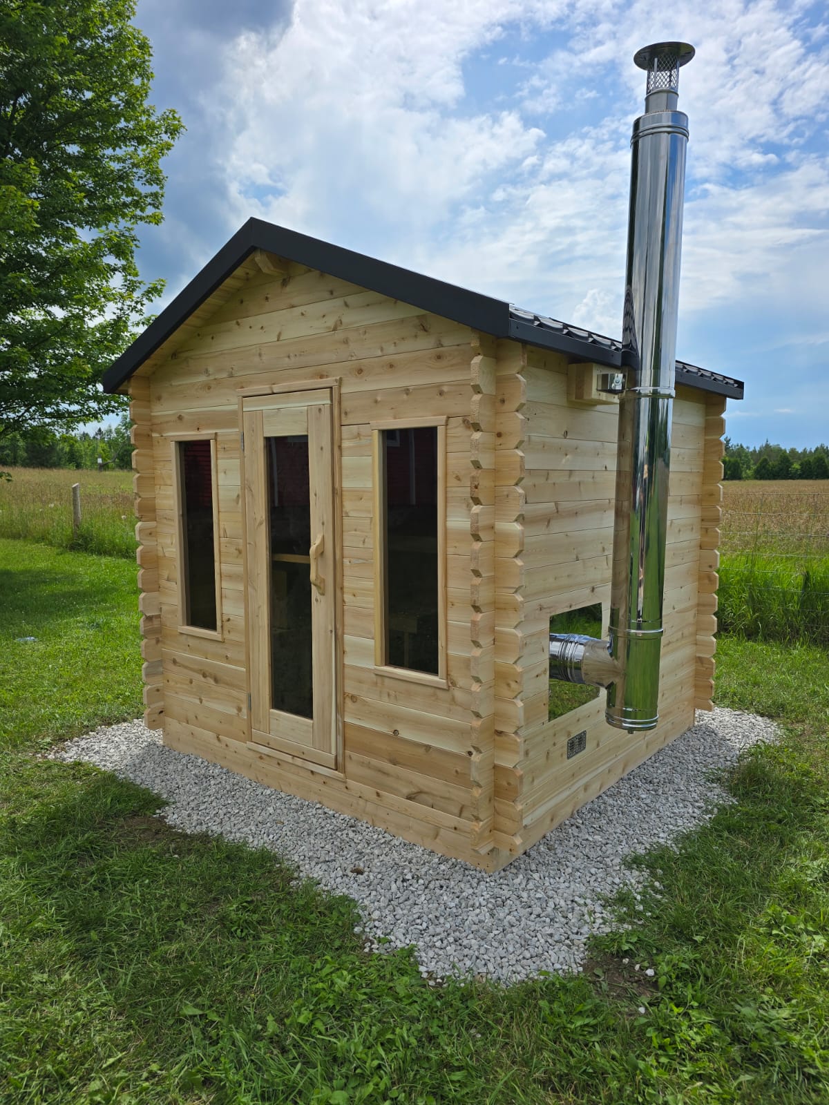 Leisurecraft Georgian Cabin Sauna Wood Burning
